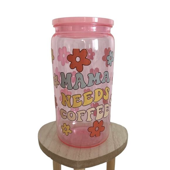 Mama needs coffee  NWT
Breakdown Cup
16oz plastic soda can
UV-DTF wrap Decal - Picture 1 of 4